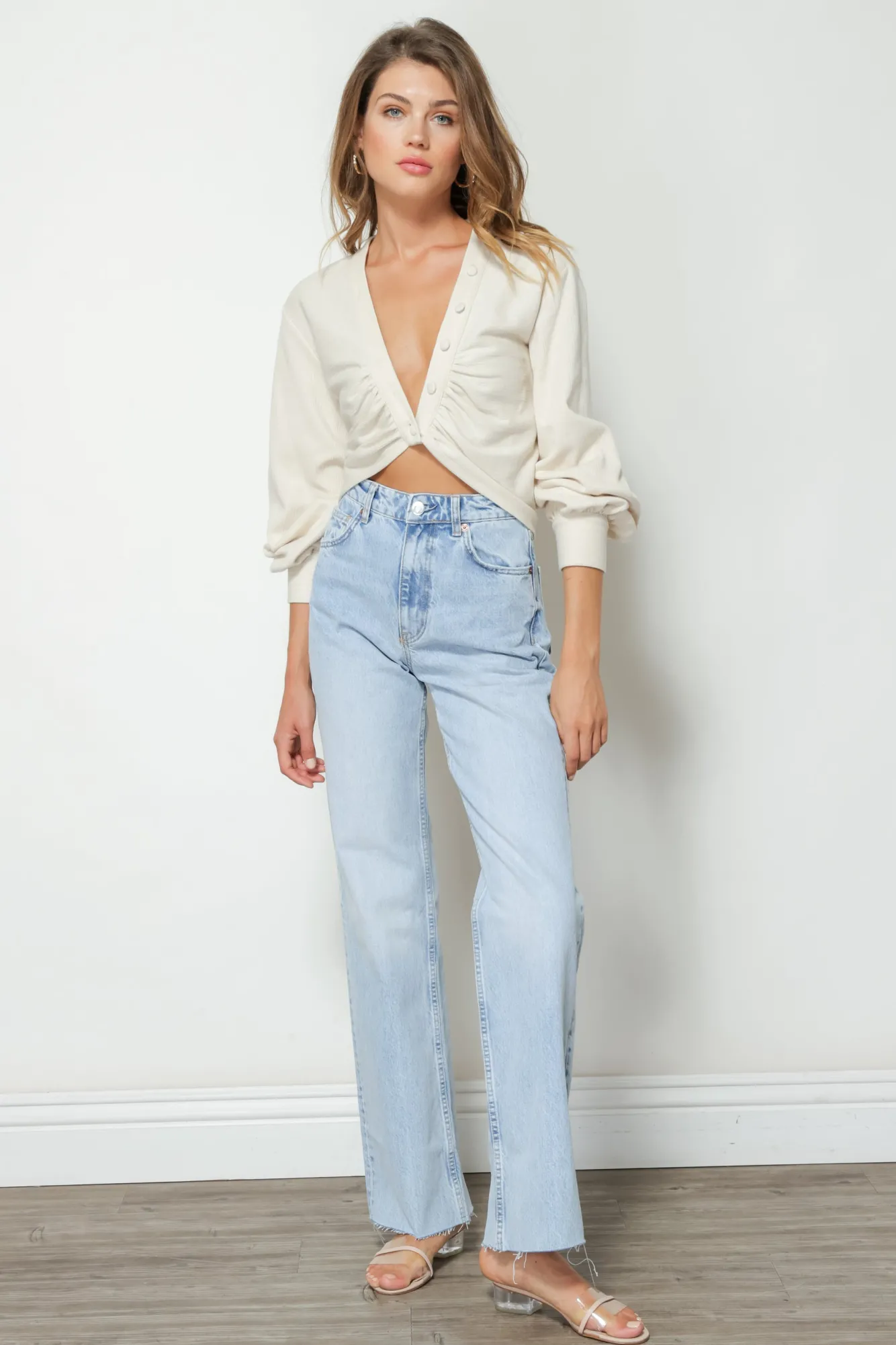 Line & Dot STELLA RIBBED TOP- Tops