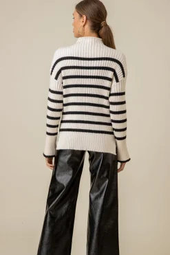 Line & Dot SUNDAY STRIPE SWEATER- Knits