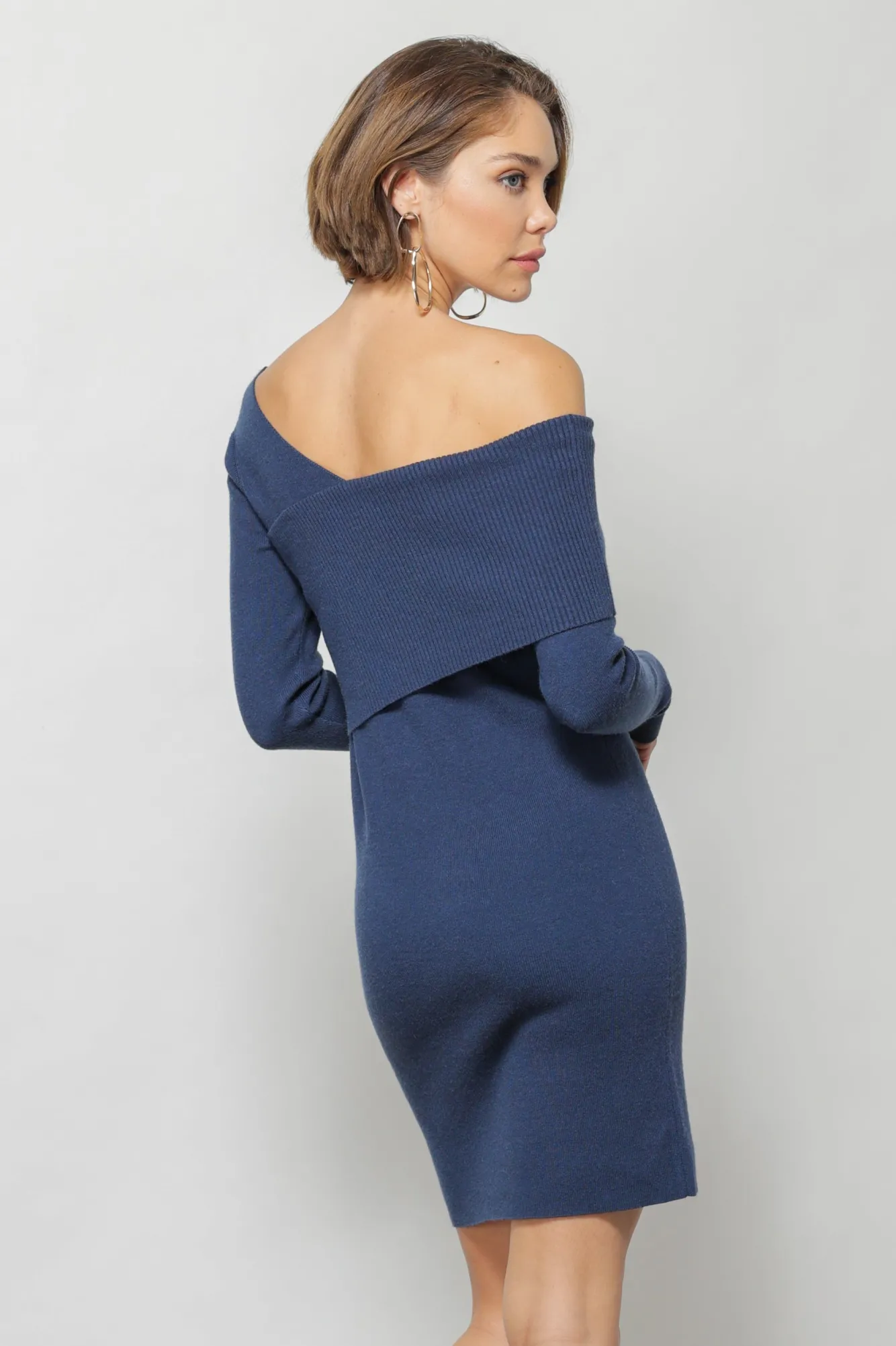 Line & Dot SYLVIE SWEATER MINI DRESS- Dresses