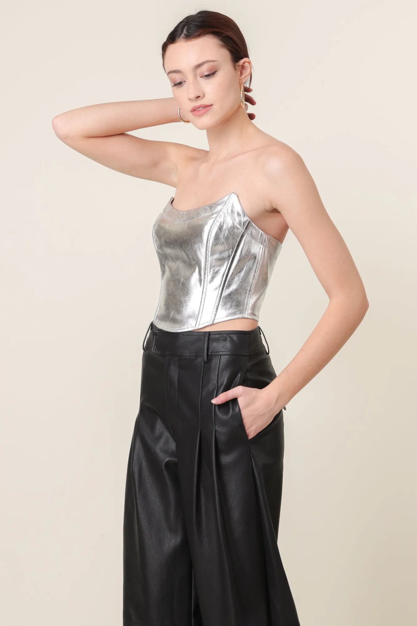 Line & Dot TINSLEY STRAPLESS TOP- Tops