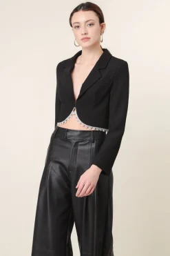 Line & Dot VAUGHN CROPPED BLAZER- Outerwear