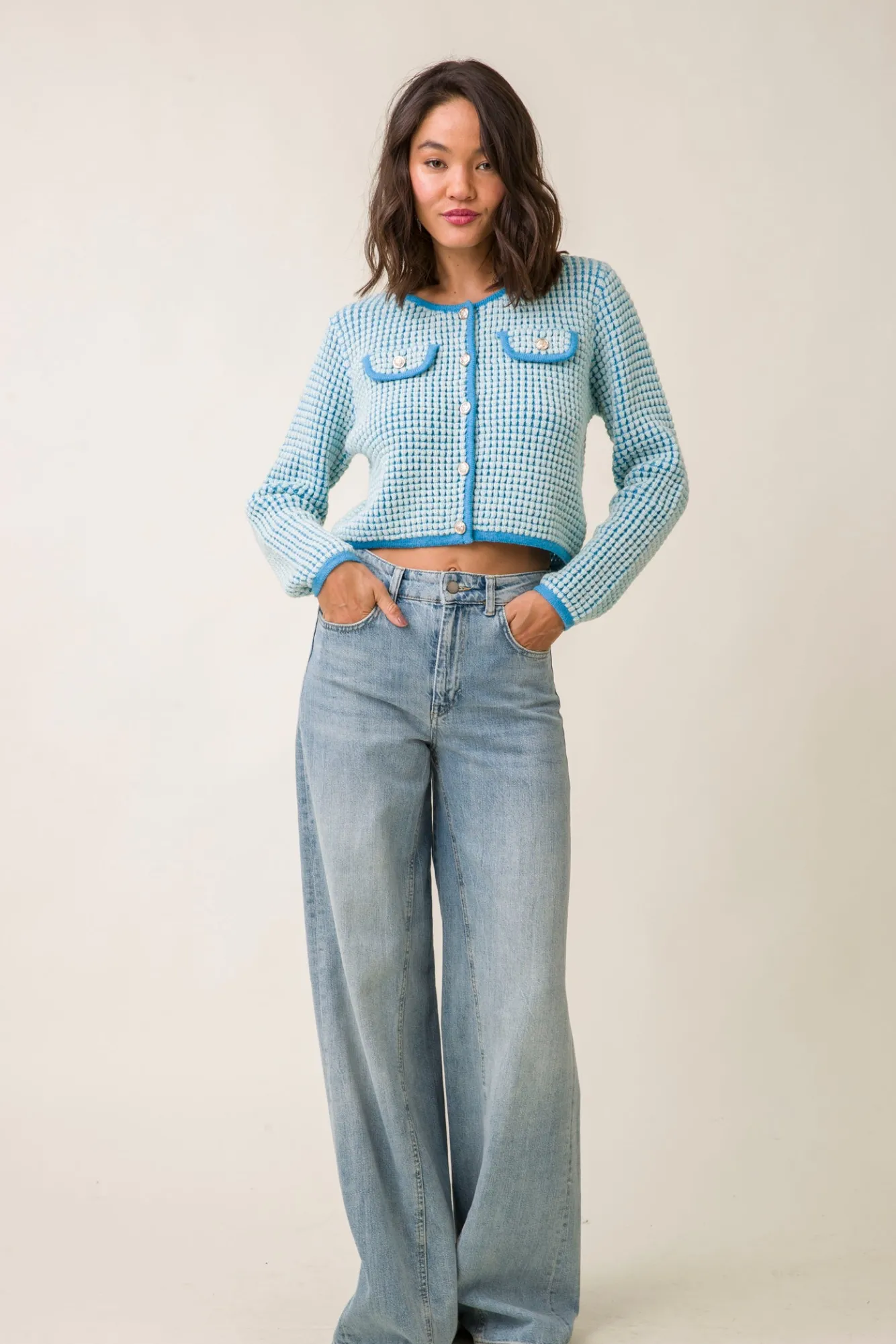 Line & Dot WARM YOUR HEART CARDIGAN- Outerwear