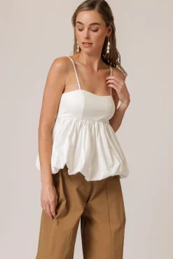 Line & Dot WESLEY MIX-MEDIA TOP- Tops