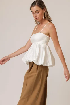 Line & Dot WESLEY MIX-MEDIA TOP- Tops