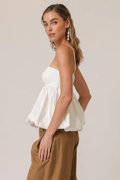 Line & Dot WESLEY MIX-MEDIA TOP- Tops